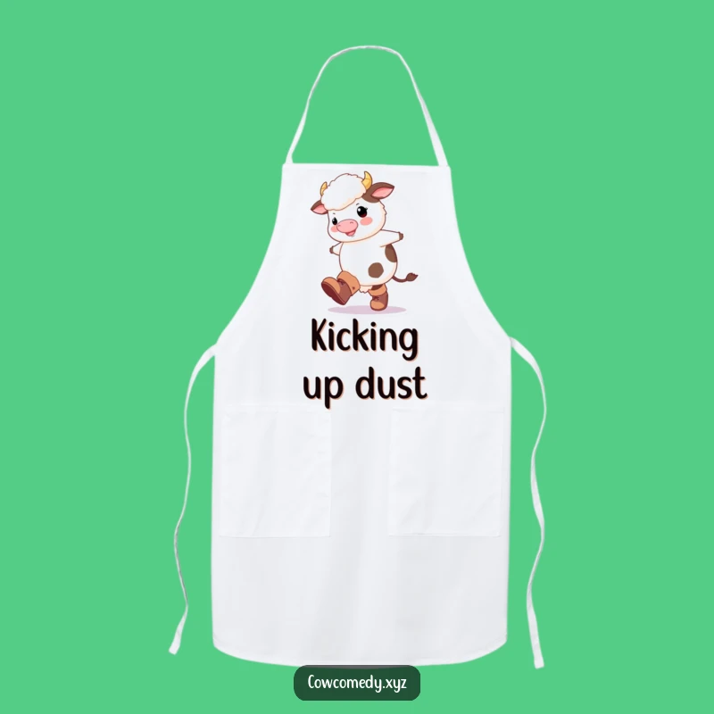 Funny Fluffy Cow Boots Apron: Kitchen Fun, Perfect Quirky Funny Gift