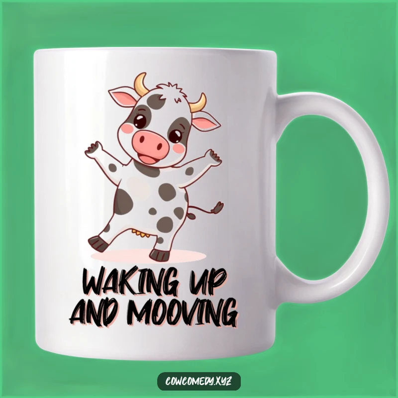 Funny Cow Dancing Mug: Silly Rhythm & Joyful Farm Gift