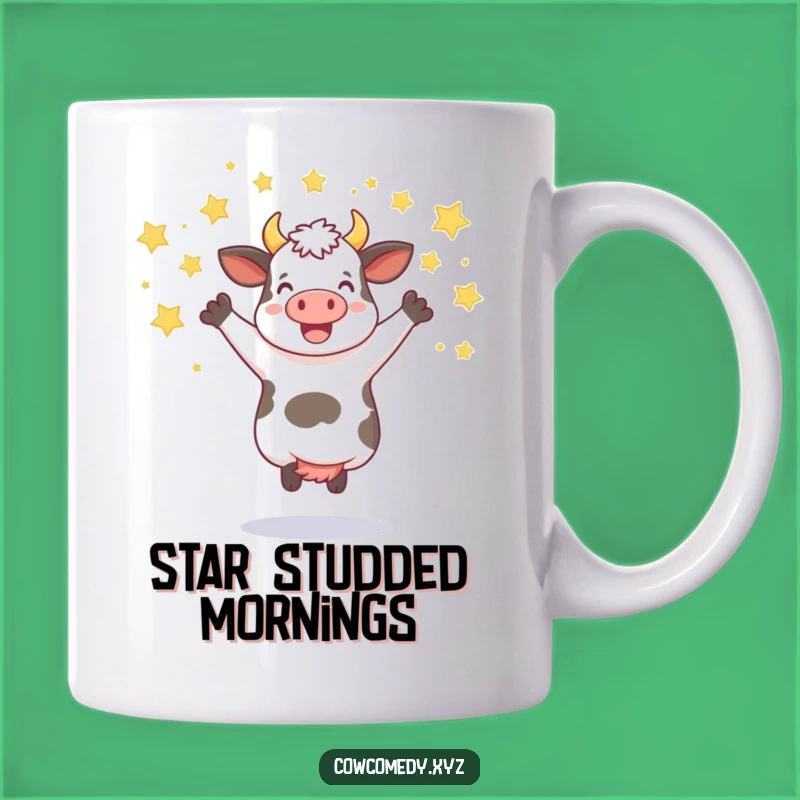 Funny Jumping Cow Mug: Ecstatic Celebration Gift for Cow Lovers