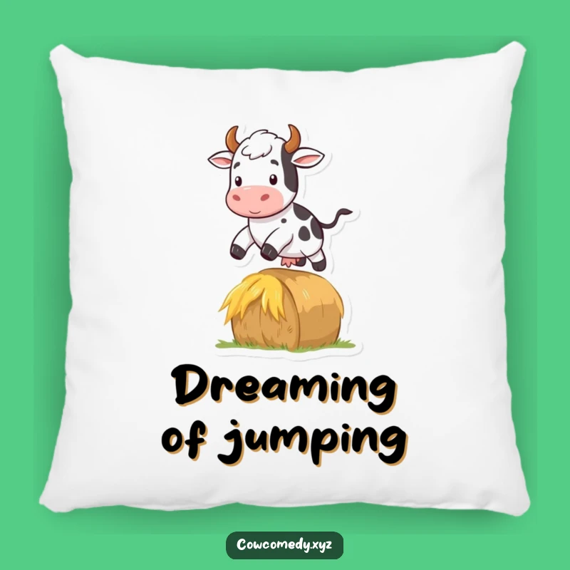 Funny Cow Pillow: Jumping Comfort, Adorable Funny Farm Gift