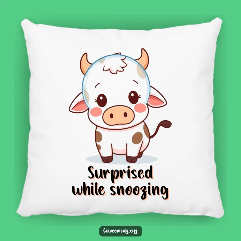 Funny Kawaii Cow Bubble Surprise Pillow - Cozy & Cute Accent