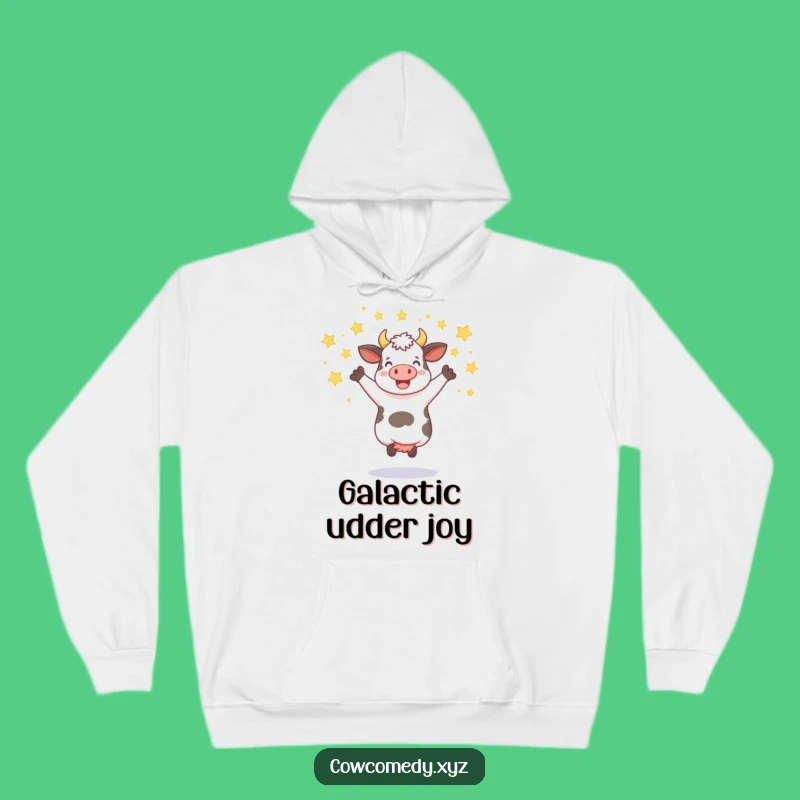 Funny Jumping Cow Hoodie: Cozy Comfort for Your Celebrations