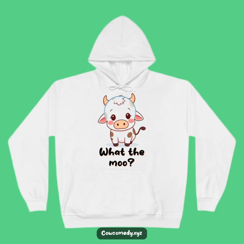 Funny Kawaii Cow Bubble Surprise Hoodie - Cozy & Cute Surprise