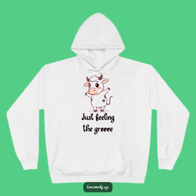Warm & Funny Cow Dance Hoodie: Kawaii Farm Animal Pullover, Cozy Silly Cow Gift