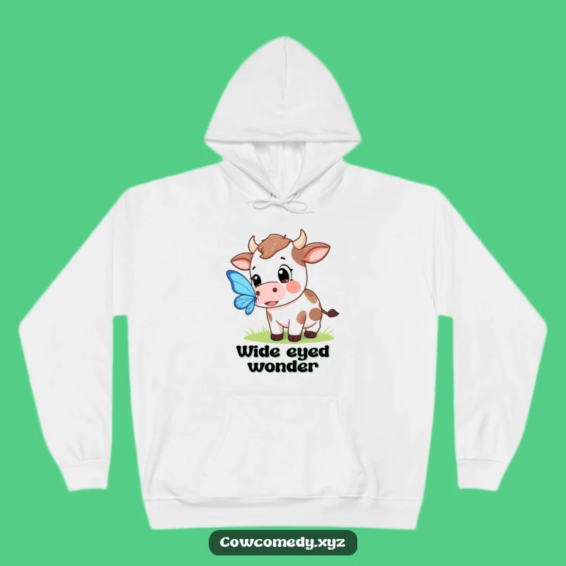 Funny Kawaii Cow Butterfly Hoodie - Cozy Pursuit Gift!