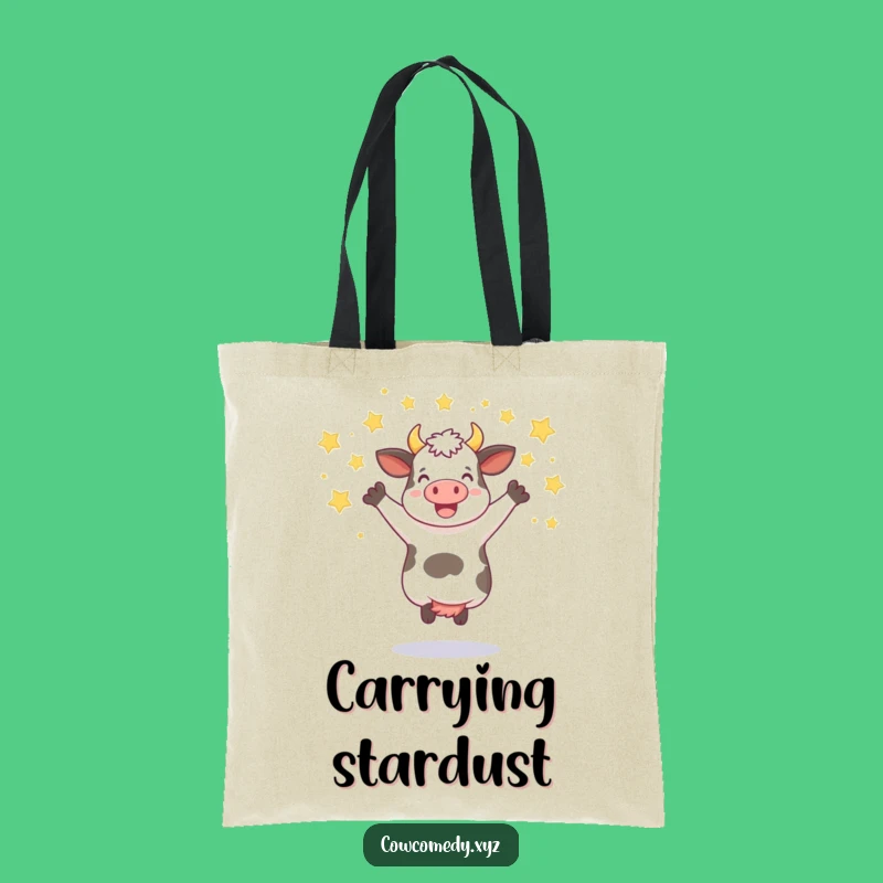 Funny Jumping Cow Tote Bag: Carry Your Celebrations Anywhere